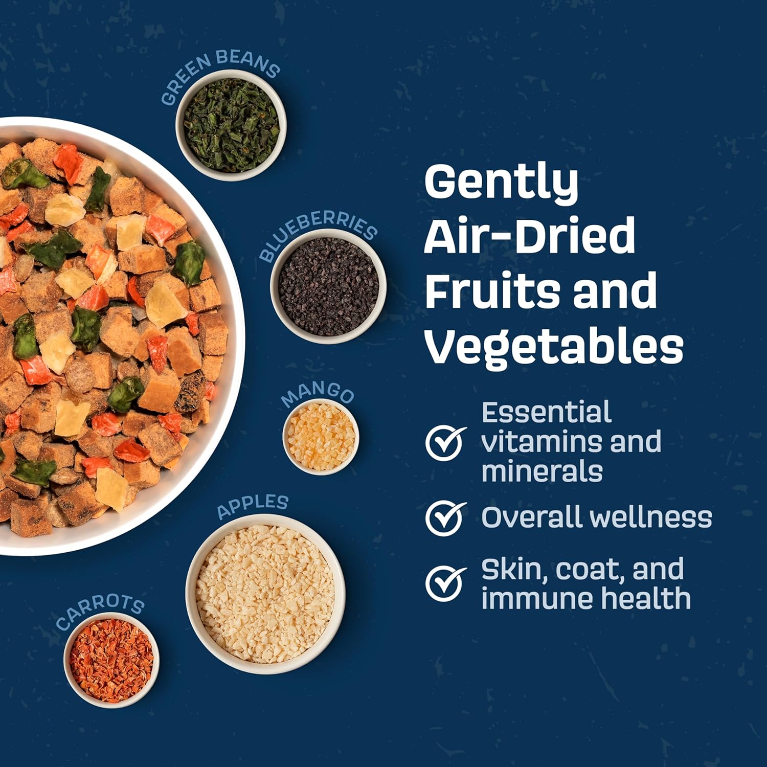 Natural Dog Food - Slow-Roasted Chicken Bowl with Ancient Grains, Vegetables & Fruits - Ideal Wet/Dry Meal or Premium Dog Food Toppers for Picky Eaters (6 oz, Pack of 2)