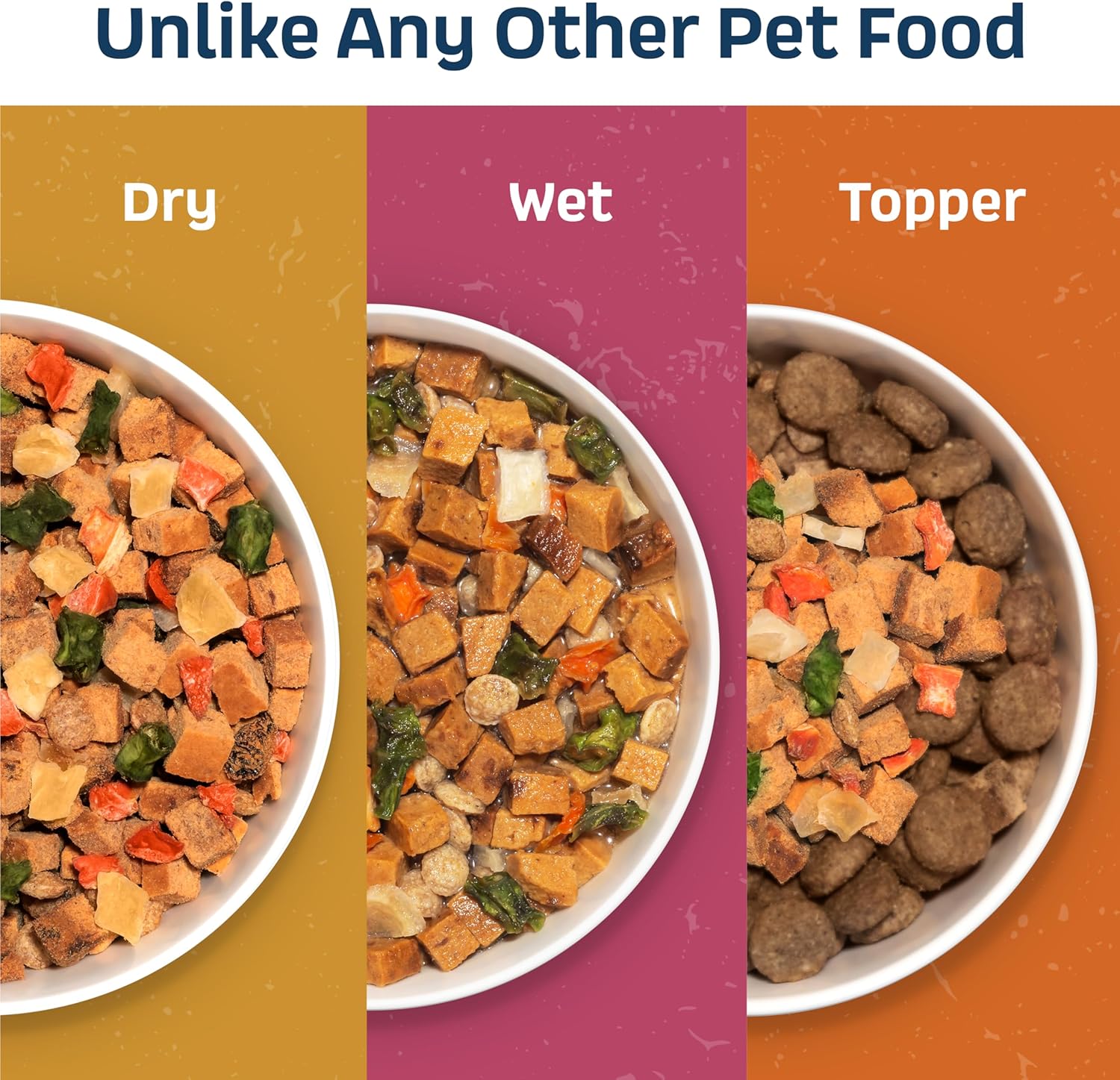 Natural Dog Food - Slow-Roasted Beef Bowl with Ancient Grains, Vegetables & Fruits - Ideal Wet/Dry Meal or Premium Dog Food Toppers for Picky Eaters (2 lbs)